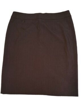 Calvin Klein Dark Gray Tailored Pencil Skirt